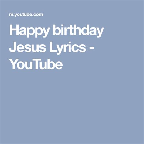 Happy Birthday Jesus Lyrics Printable - Printable Words Worksheets