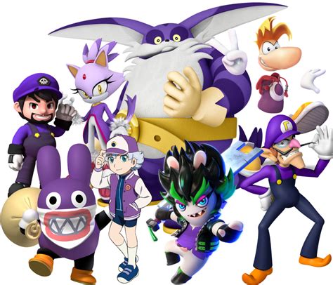 All characters with Purple Color by Noe0123 on DeviantArt