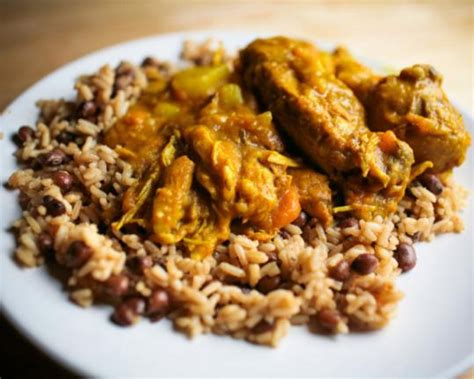 Jamaican curried chicken with rice and peas - The Boston Globe | Curry recipes, Curry chicken ...