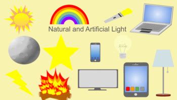 Artificial VS Natural Light Sources by Cathy's Class | TPT