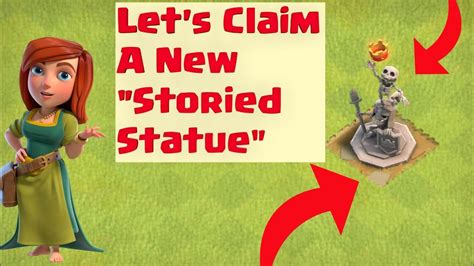 Clash of clans New storied statue || Coc New statue || New Storied Statue|| Claiming New statue ...