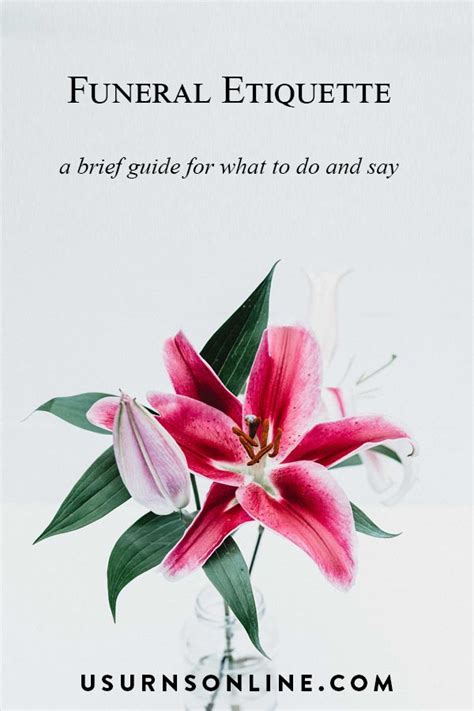 Funeral Etiquette: An Essential Guide for What to Say & Do » US Urns Online