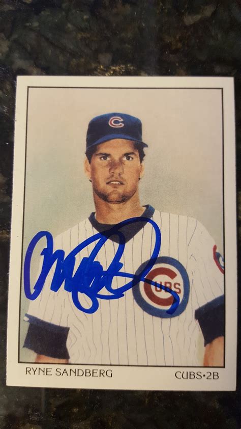 Autograph Through The Mail Athletes: Ryne Sandberg