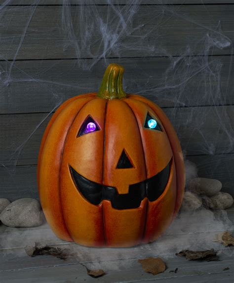 LED Pumpkin Outdoor Light | Pumpkin lights, Spooky decor, Outdoor lighting