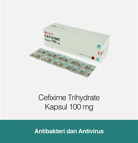 Cefixime Trihydrate Kapsul 100 mg