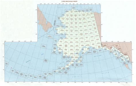 Alaska Topographic Map Index