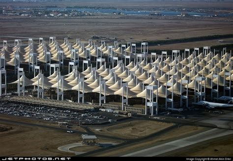 The Hajj Terminal at King Abdul Aziz International Airport in Jeddah Saudi Arabia Designed as ...