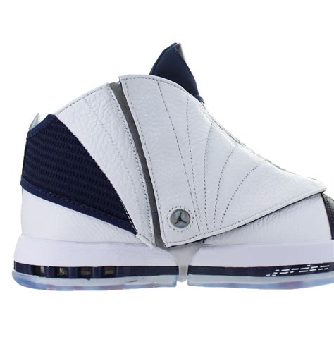 Mens Air Jordan Retro 16 XVI "Midnight Navy" White - Walmart.com