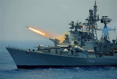 Download Destroyer Warship INS Ranvir Military Indian Navy HD Wallpaper