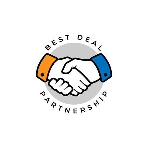 Handshake and partnership logo design template. Best deal logo design ...