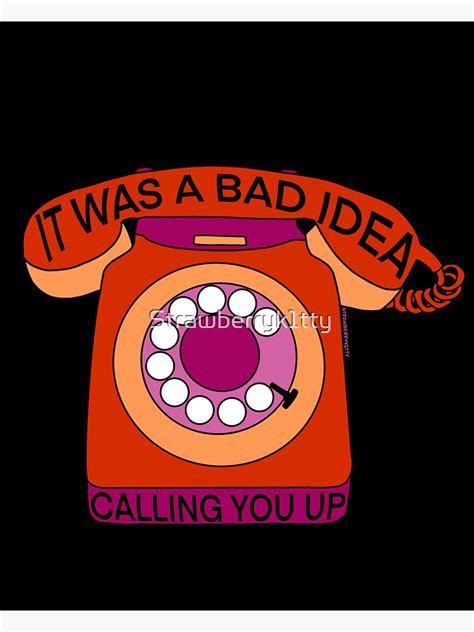 "Girl in red bad idea" Sticker by Strawberryk1tty | Redbubble