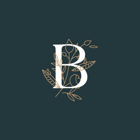 floral type inspiration | floral letter logo | typography inspiration | Flower logo, Typography ...