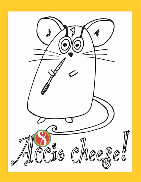 Free Cheese Coloring Pages — Stevie Doodles