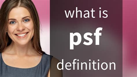 Psf • what is PSF meaning - YouTube