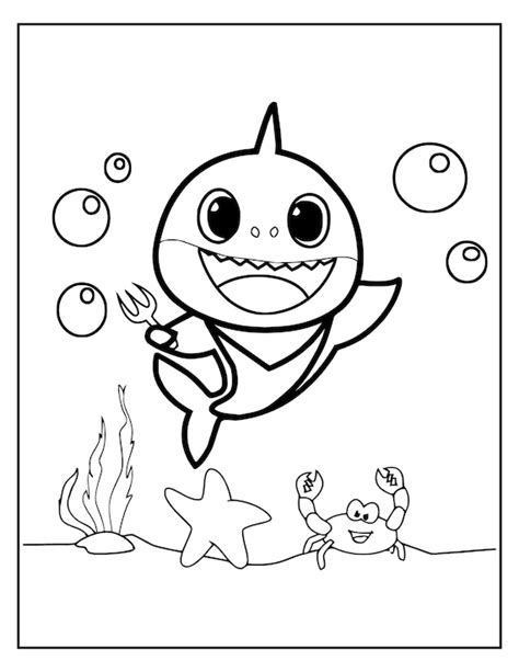 Baby Shark Coloring Sheets Printable | Etsy Ireland