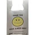 11.5" x 6.5" x 21" Thank You Carry Out Grocery T-Shirt Bags 0.60 Mil - 1000/case