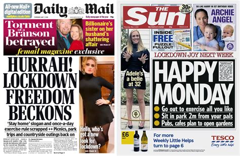 UK newspapers revel as 'freedom' beckons