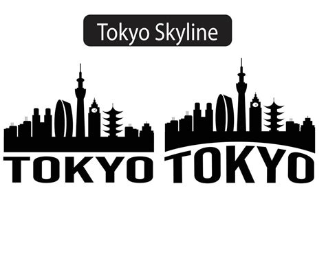 Tokyo City Skyline Silhouette Vector Illustration 10873615 Vector Art at Vecteezy