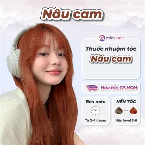 Thuốc Nhuộm Tóc Màu Nâu Cam - Thuốc nhuộm tóc minzihair