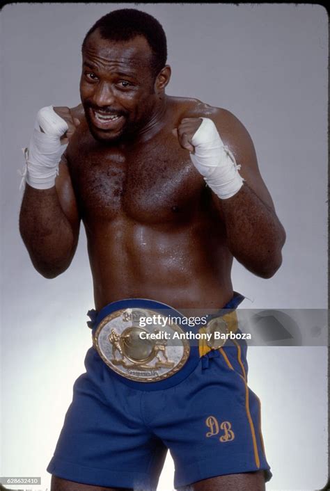 Portrait of American crusierweight boxing champion Dwight Muhammad ...