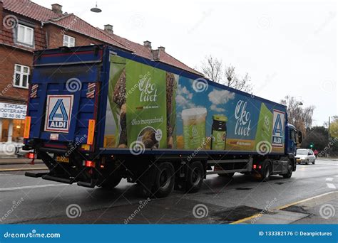 ALDI DELIVERY TRUCK in COPENHAGEN DENMARK Editorial Photo - Image of ...