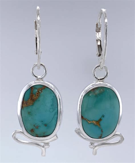 Turquoise Silver Earrings | Marilyn Greenwood Designs