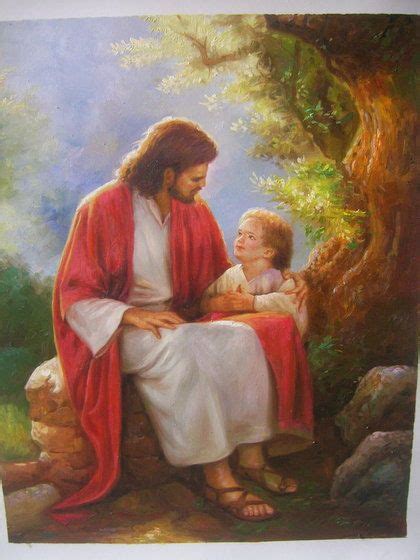 Jesus Loves ME - Handmade Oil Painting | Painting, Jesus painting ...