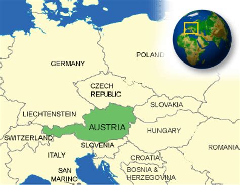 Europe Map Austria