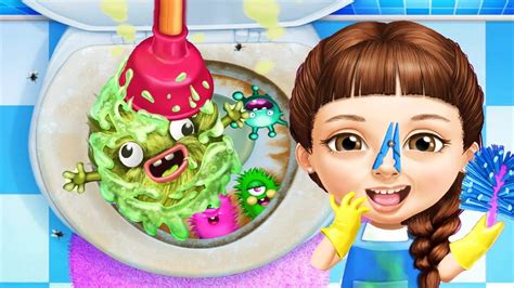 Fun Cleaning Games - Sweet Baby Girl Cleanup 5 - Messy House Makeover Game For Kids - YouTube