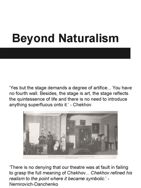 Beyond Naturalism | Theatre