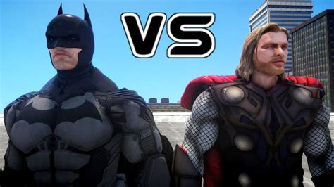 BATMAN VS THOR - EPIC BATTLE - YouTube