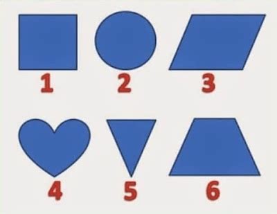 Odd One Out Shapes Picture Puzzle