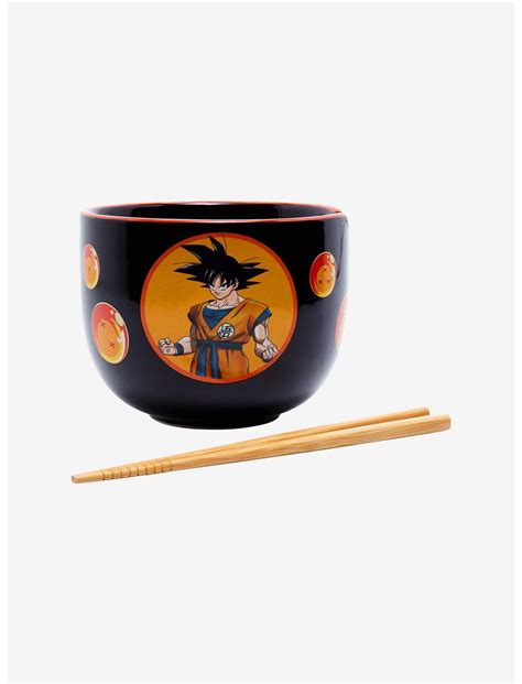 Dragon Ball Z Goku Dragon Ball Allover Print Ramen Bowl with Chopsticks ...