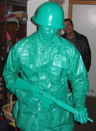 Plastic Green Army Man Halloween Costume