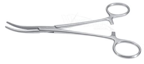 Crile Forceps - Straight serrated jaws, Stainless Steel, 6.25" (16cm)