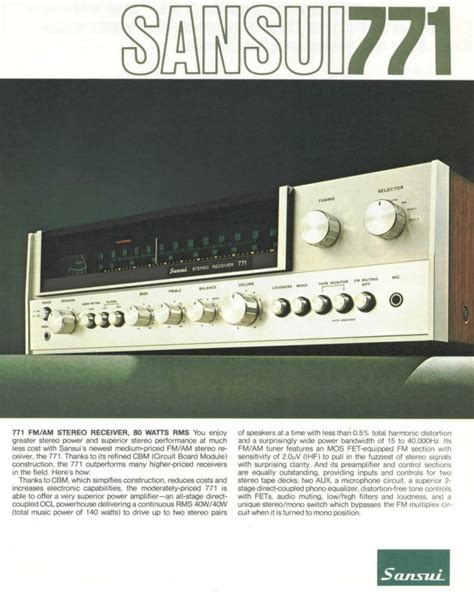 Sansui 771 | Classic Receivers