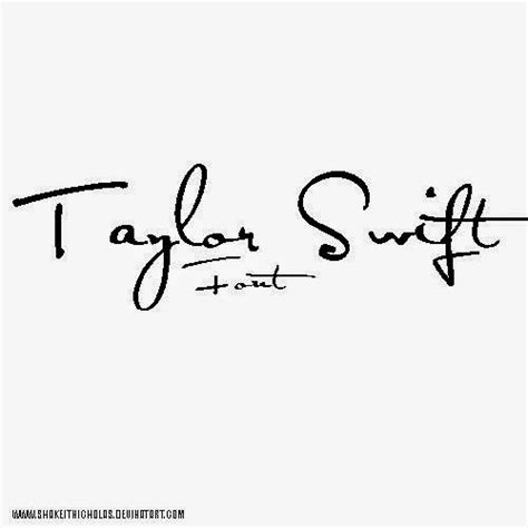 TAYLOR SWIFT HANDWRITING FONT