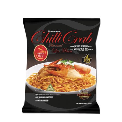 Prima Taste La Mian Chilli Crab Premium Noodles 200g | Shopee Philippines