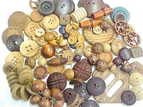 Vintage Wood Wooden BIG Variety Sewing Buttons Embellishments | Etsy | Sewing a button, Vintage ...