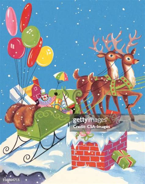 79 Santa Sleigh Roof Stock Photos, High-Res Pictures, and Images - Getty Images