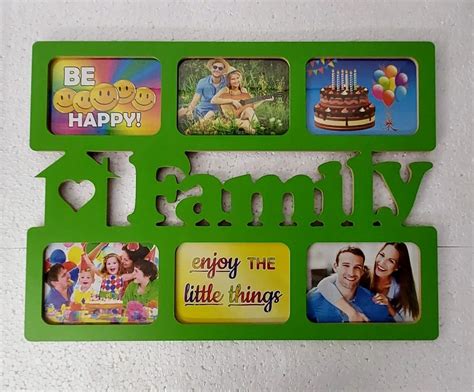 Family Photo Collage Online | Wall Photo Frame Collage for Living Room ( 23X17 Inch, 1Pcs,6 ...