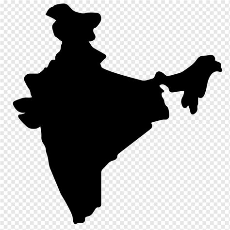 India Silhouette, India, monochrome, india, world png | PNGWing