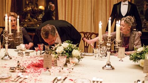 'Downton Abbey' Season 6, Episode 5: Blood On the Dining Table Behind the Scenes - Variety