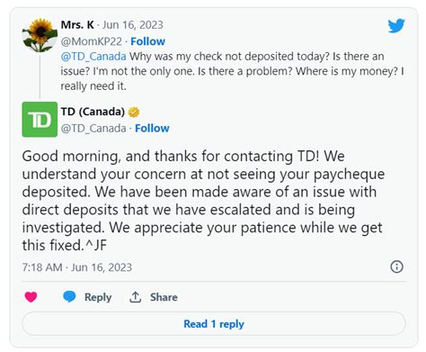 TD Bank confirms direct deposit problems affecting customers – Impact ...