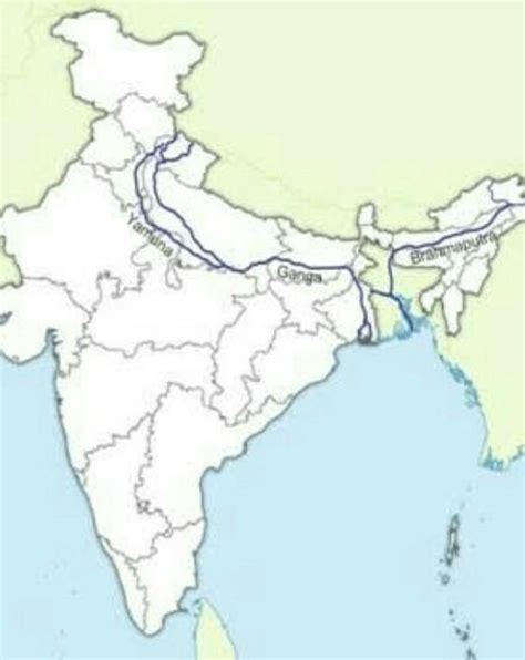 Ganga Yamuna River Map