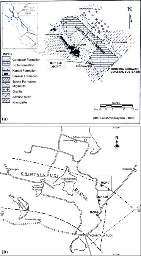 Map of Chintalapudi sub-basin showing location of Chintalapudi area ...