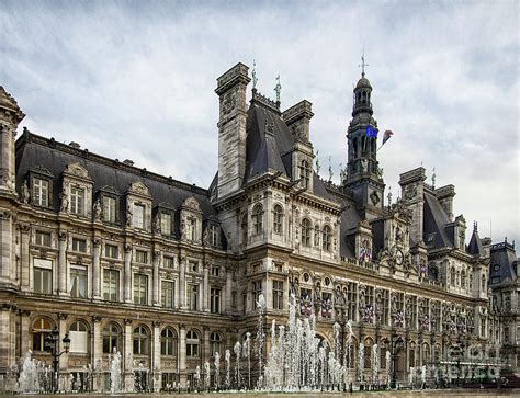 City Hall Hotel de Ville Paris France Photograph by Wayne Moran - Pixels