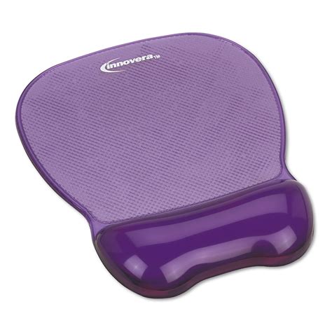 Innovera Gel Mouse Pad w/Wrist Rest, Nonskid Base, 8-1/4 x 9-5/8 ...