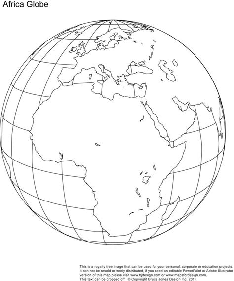 Globe outline, Globe image, Earth globe