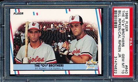 Lot Detail - 1988 Fleer Baseball- #640 The “O” Brothers”# Cal Ripken Jr ...